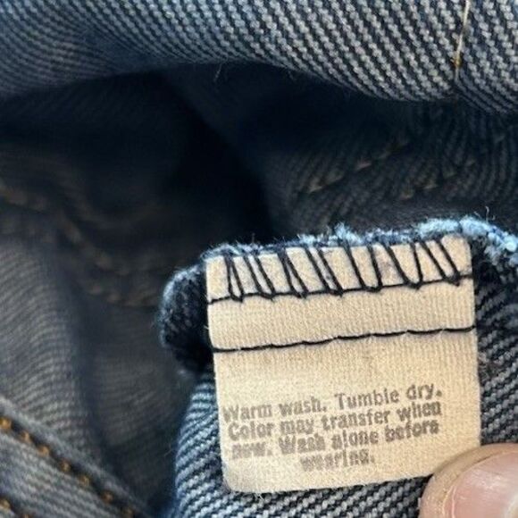 Vintage 70s Levis Jeans USA Made High Waist Wide Leg Own History - Picture 6 of 14